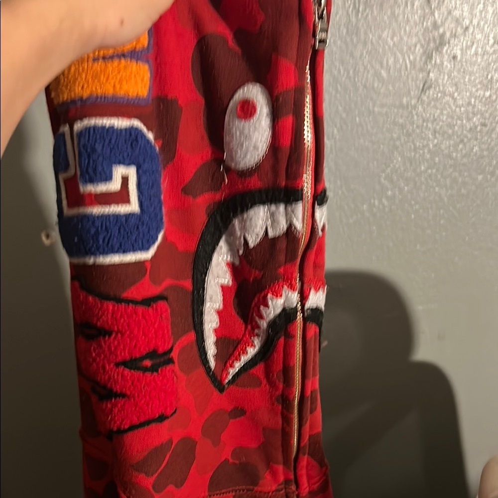 Red Camouflage Graphic Hoodie